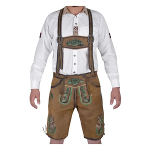 2025 tendance personnalisé Lederhosen Shorts pour Oktoberfest bavarois hommes tenue approvisionnement en vrac pour les acheteurs de marque - Product Image 1
