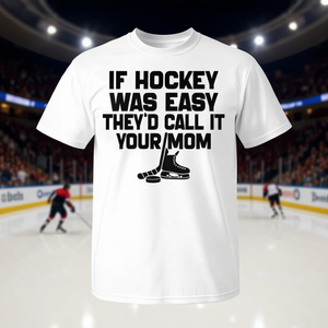 T-shirt promotionnel vintage « Si le hockey était facile, ils appellerient ça ta maman » - Product Image 3