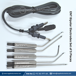 Ensemble complet d'électrodes bipolaires ORL de 5 pièces avec câble et personnalisation - Product Image 2