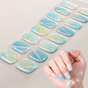 Venta al por mayor de fábrica, pegatinas de Gel semicuradas personalizadas, respetuosas con el medio ambiente y no tóxicas para tiras de uñas de Gel - Product Image 1