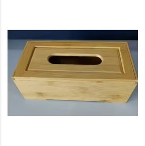 Caja de pañuelos de madera creativa personalizada al por mayor con logotipo de material plástico de bambú de mesa tejido nuevo diseño para almacenamiento de coche en casa - Product Image 6
