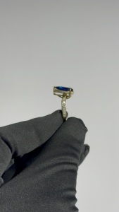 Anillo de diamante cultivado en laboratorio con corte de pera certificado por GRA, chapado en oro de 14K/18K, joyería de lujo para compromiso, anillo de fiesta para mujeres y niñas. - Product Image 3