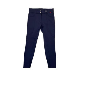 Ventes chaudes, logo personnalisé, jodhpur moderne bleu unisexe, coton, silicone, pantalon d'équitation, qualité supérieure, accessoire équestre - Product Image 1