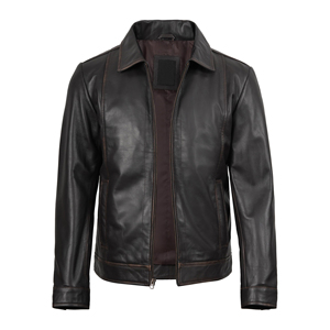 Veste en cuir pour homme imperméable à l'eau, best-seller, personnalisée, vêtements d'extérieur, coupe ajustée, veste en cuir tendance pour homme - Product Image 4