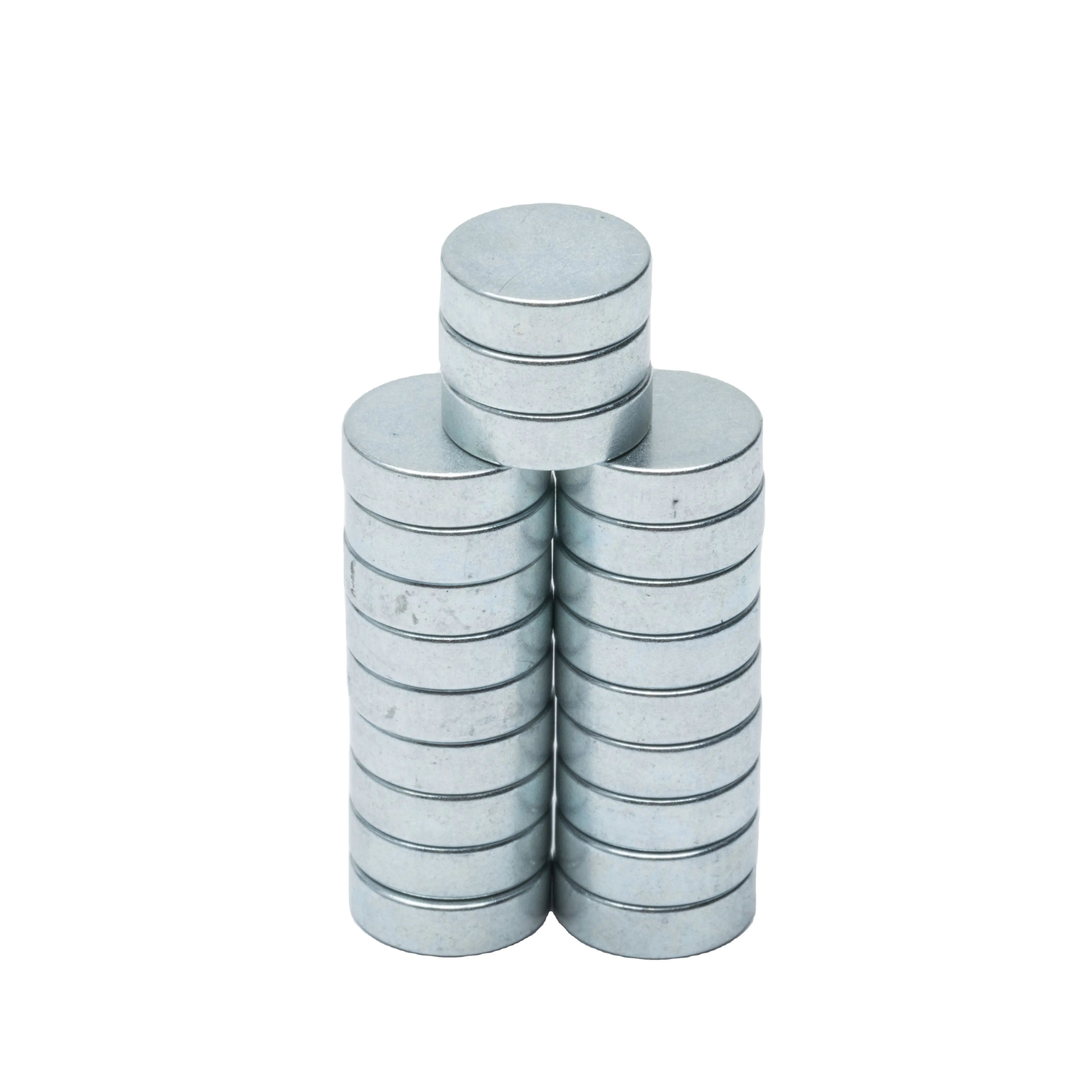 Permanent Magnet Factory NdFeB Magnetic Material Custom Dimension 8*3 10*2 15*2 Neodymium Strong Disc Magnet For Packing