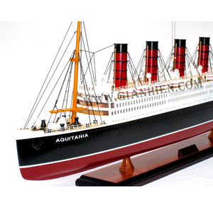 Modèle artisanal de haute qualité du paquebot RMS Aquitania en bois peint pour décoration nautique - Product Image 6