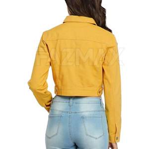 Chaquetas vaqueras cómodas al mejor precio, chaqueta vaquera corta transpirable para mujer de etiqueta privada para uso en exteriores - Product Image 4