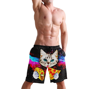 Short Cargo d'été pour hommes de marque personnalisée High Street Taille élastique Deux poches Sublimé Nylon Toile de coton Motif solide - Product Image 1