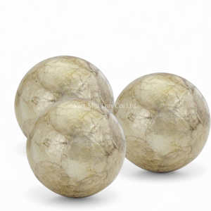 Boule de Pâques décorative élégante en nacre, ornement de luxe fait à la main pour la maison, pour les vacances de printemps, en provenance du Vietnam - Product Image 2