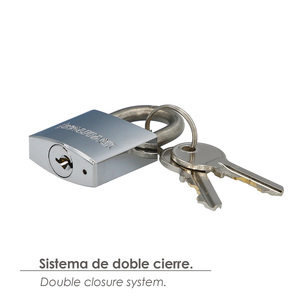 Lucchetto in Acciaio Inossidabile, Archetto Standard, 30mm. - Product Image 4