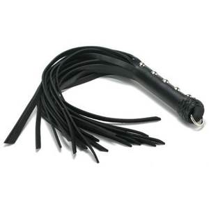 Flogger de Cuero Vacuno con Mango Trenzado, Alta Calidad, Resistente, para Cosplay, Juego de Roles y Actuaciones - Product Image 1
