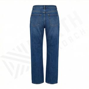 Stylish <b>Women's</b> Washed Denim <b>Jeans</b> Sale <b>Woman</b> Casual Evening Latest Look Straight Customized Color Full Length Luxury Pants - Product Image 2