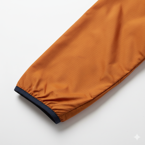 Meilleures ventes, fournisseur OEM personnalisé, veste imperméable unisexe à demi-zip, col montant, bouton, lettre, hiver, pluie - Product Image 3