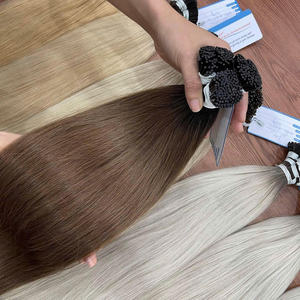 Haute qualité I Tip Extensions de cheveux 100% cheveux humains vietnamiens Double dessiné soyeux lisse pré-liaison kératine pointe cheveux - Product Image 5