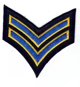 Insignia de Chevron de uniforme de alta calidad más vendida para chaquetas parches bordados decorativos e insignias personalizadas - Product Image 3