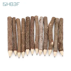 Pencil Wood Favors of Graphite Wooden Tree Rustic Twig Pencils Unique Birch of 12 Camping Lumberjack Decorations Party Supplies