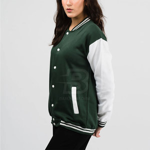 Top prix femmes Letterman veste haute qualité veste d'hiver 100% coton fait femmes Letterman veste pour femmes - Product Image 3