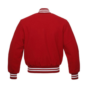 Veste universitaire classique en laine mélangée avec manches en cuir et boutons pression pour une véritable tenue Collegiate Pride fabriquée au Pakistan - Product Image 2