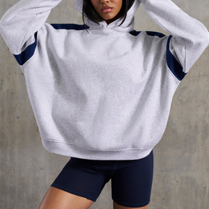 Sudadera con Capucha Bordada Personalizada de Invierno, Ropa Urbana Deportiva de Alta Calidad, Felpa Gruesa de 440 g/m², 100% Algodón para Mujer - Product Image 5