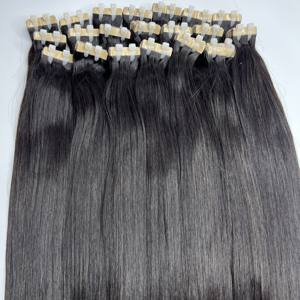 Haute Qualité Cuticule Aligné Os Droite Vietnamien Raw Virgin HD Lace Perruques Naturel Noir Couleur Bande Extensions de Cheveux Humains - Product Image 1