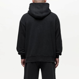 Sweat à capuche zippé décontracté en molleton pour hommes avec capuche à cordon de serrage idéal pour la superposition en automne et en hiver vêtements de tous les jours prix de gros - Product Image 5