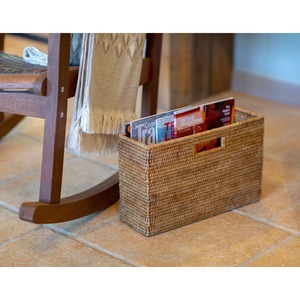 <b>Rectangular</b> Rattan Magazine <b>Basket</b> Handmade <b>Storage</b> <b>Basket</b> Wholesale eco-friendly Made in Viet Nam - Product Image 6