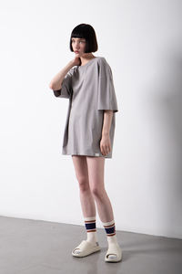 ผู้หญิงขนาดใหญ่พอดีหน้าจอพิมพ์เสื้อยืดสีที่กำหนดเองที่มีคุณภาพสูงผ้าฝ้าย100สบายๆ180-280แกรมรายการ OEM - Product Image 6