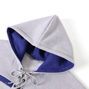 Sweat à capuche unisexe For State Heather Grey Winter Hockey, 100% coton biologique, doublure polaire, broderie chenille, streetwear - Product Image 4