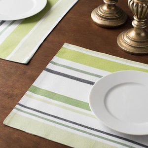 Serviettes de table rayées 100% coton tissu réutilisable doux au toucher absorbant tissu lavable élégant accessoire de salle à manger utilisation quotidienne de la cuisine - Product Image 4