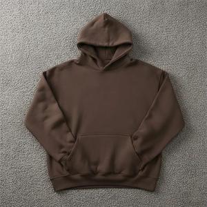 เสื้อฮู้ดดี้สำหรับฤดูหนาว น้ำหนักเบา ระบายอากาศได้ดี แห้งเร็ว ทรงบ็อกซี่ ใส่สบาย คอปกแบบมีฮู้ด สีพื้น  โลโก้แบบกำหนดเองได้  กระเป๋าแบบเรียบ - Product Image 2