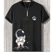 T-shirt graphique imprimé personnalisé pour hommes tenue décontractée T-shirt graphique pour hommes prix d'usine design OEM
