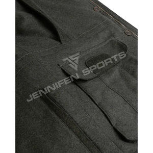 Veste de chasse d'hiver pour homme en 100 % laine, haute qualité, durable, respirante, coupe-vent, pour le tir en extérieur, longue veste de chasse en tweed - Product Image 5