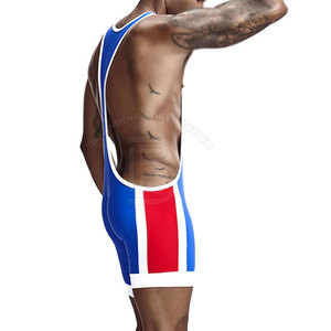 Último Diseño en Ropa Deportiva, Singlet de Lucha Libre Profesional para Adultos - Product Image 4