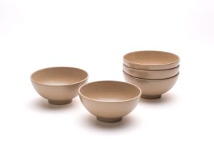 Venta caliente personalizado redondo arroz cáscara tazón grado alimenticio juegos de vajilla ingredientes reciclables destinatario - Product Image 2