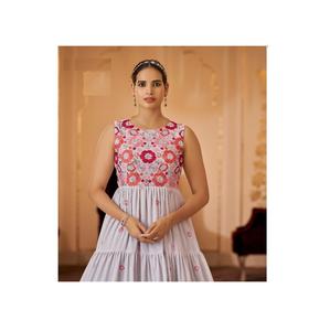 Robe Anarkali élégante en coton, costume pour fête de mariage et fiançailles au meilleur prix de l'inde - Product Image 1