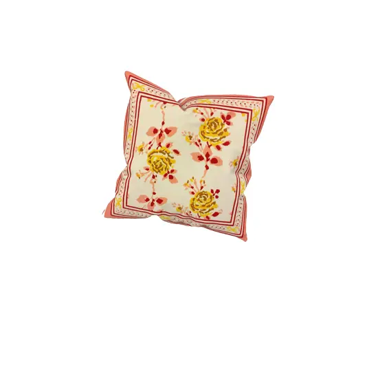 100% Pure Cotton Fabric Made Floral Designed Printed Cushion Cover For Home Decoration Uses By Exporters