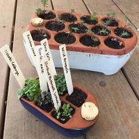 2025 plateaux de germination en terre cuite démarrage des graines céramique auto-arrosage plateau de démarrage Kit de démarrage de semis auto-arrosage
