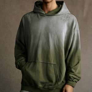 Sudadera con Capucha Extra Grande de Estilo Vintage, Mezcla de Algodón, Resistente al Viento, Personalizable, Unisex, Deportiva, para Otoño e Invierno - Product Image 1