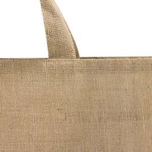 Sacs de courses en toile de jute écologiques extra larges, en matériau PP, avec longue poignée, lavables et pour usage quotidien, modèle TJ879 - Product Image 4