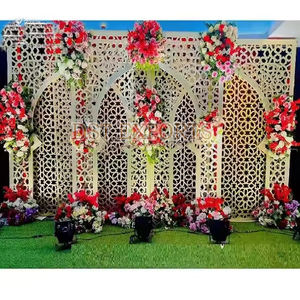 Arche de mariage arabe découpée au laser en or pour scène, panneaux métalliques tendance DST Exports en promotion pour grands événements au Canada - Product Image 6