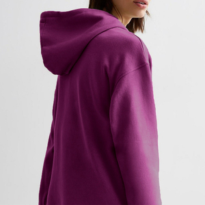 New Fitness Winter 2 Piece Set <b>Joggers</b> Tracksuits for Women 100% Cotton Fleece Custom <b>Oversized</b> Hoodie and Pant Women Tracksuits - Product Image 3