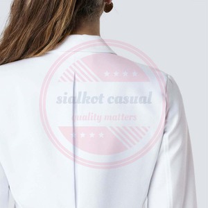 2024 uniformes de Hospital de alta calidad bata de laboratorio Unisex Spandex transpirable batas de laboratorio médico - Product Image 5