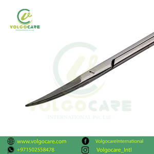 Vente en gros Volgocare International Extra Sharp Ciseaux chirurgicaux plaqués or incurvés de 5.5 pouces Coupe chirurgicale de précision durable - Product Image 4