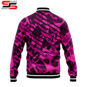 Mode Vestes Doublure Matelassée Personnalisé Chenille Patchs Letterman College Hommes Bomber Baseball Coupe-Vent Laine Varsity Veste - Product Image 2