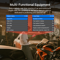 Nuevo Escáner OBD2 para Motocicletas y Automóviles M60, Analizador de Motor de 12V, Certificado CE, Herramienta de Reinicio WiFi EUC