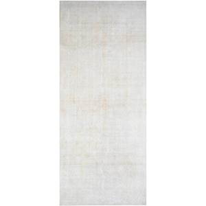 Tapis en laine noué à la main de couleur unie ivoire vintage, modèle rectangulaire Pae-717 pour la maison, le salon, le couloir - Tapis Jaipur US - Product Image 1