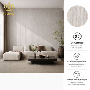 Papel Tapiz Moderno de PVC Vinílico No Tejido, Textura Tejida, Revestimiento Decorativo para Paredes, Impermeable, Ignífugo, Fácil de Limpiar, para Uso Doméstico - Product Image 1