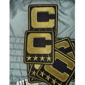 Parche de capitán C del equipo con 4 estrellas doradas, emblema de hierro bordado para fútbol, fútbol, hockey, baloncesto, camisetas - Product Image 5