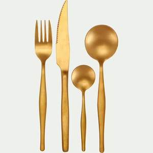 ช้อนสแตนเลสสำหรับงานแต่งงานด้ามมีดีไซน์ด้วยค้อนสีทองจากอินเดียเหมาะสำหรับร้านอาหารเครื่องครัวและภาชนะใส่อาหาร - Product Image 2