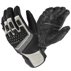 Gants de moto en cuir PU personnalisés avec logo, respirants et à séchage rapide pour sports de plein air, noir et blanc, vente en gros, nouvelle collection, haute qualité - Product Image 3